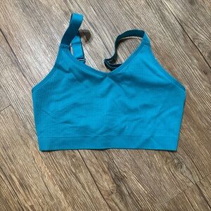 Cacique Blue Bralette with V-Neck